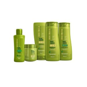 Kit Nutri Cachos Bio Extratus - Shampoo 250ml, Banho De Creme 250gr, Condicionador 250ml, Finalizador 200ml e Cristal Líquido 60ml