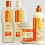Kit Mel Bio Extratus - Shampoo 250ml, Condicionador 250ml, Banho De Creme 250gr e Finalizador 500gr
