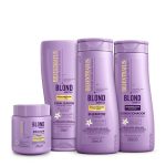 Kit Blond Bio Extratus - Shampoo 250ml, Condicionador 250ml, Banho De Creme 250ml e Finalizador 200ml
