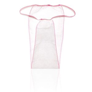 Tanga Feminina Branco Com Rosa 100 Unidades - Xanitalia