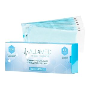 SACOS DE ESTERILIZAÇÃO PARA AUTOCLAVE 90MM X 230MM 200 UNIDADES