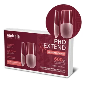 Pro Extend Tips Extensões De Unhas Medium Square Formato Square 600un - Andreia