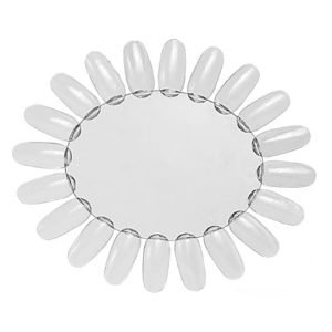 EXPOSITOR DE CORES OVAL 20 UNIDADES TRANSPARENTE