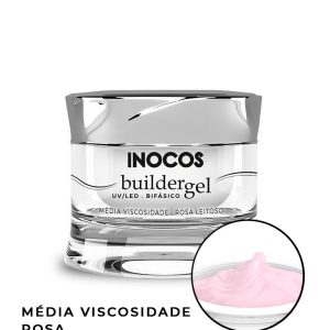 GEL DE CONSTRUÇÃO ROSA LEITOSO MÉDIA VISCOSIDADE 30GR INOCOS