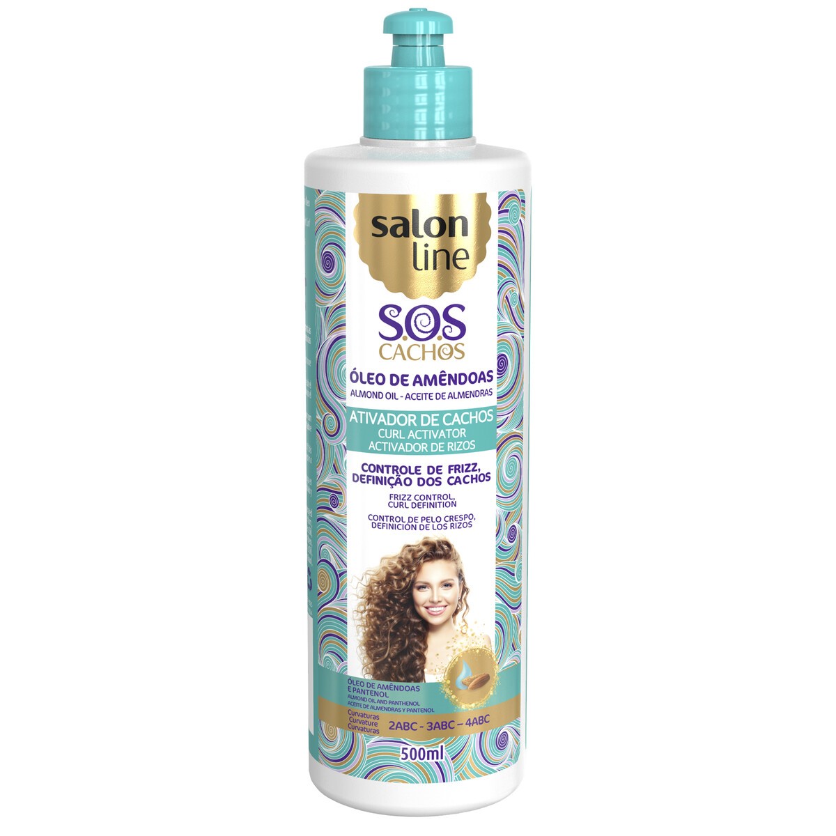 3516-ATIVADOR-DE-CACHOS-SOS-CACHOS-OLEO-DE-AMENDOAS-SALON-LINE-500ML ATIVADOR DE CACHOS SOS CACHOS ÓLEO DE AMÊNDOAS SALON LINE 500ML