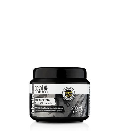 3546-MASCARA-SEM-SAL-PRO-COR-PRETO-200ML-REAL-NATURA MÁSCARA SEM SAL PRO-COR PRETO 200ML REAL NATURA