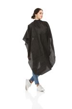 Capa De Corte Preto Poliester - 125x145ml Haircare - Image 4
