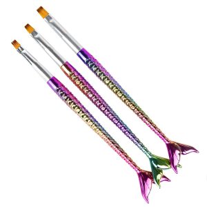 KIT DE PINCÉIS PARA GEL MERMAID 3 UNIDADES