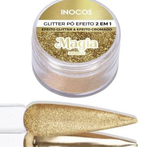 PÓ GLITTER MAGIA OURO 3G INOCOS
