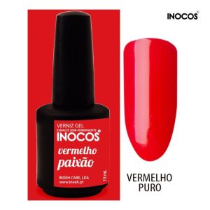VERMELHO PAIXÃO VERNIZ GEL 15ML INOCOS