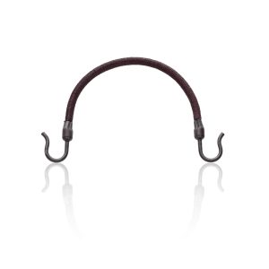 Elásticos de Cabelo com Gancho Marrom – Pack com 4 Unidades