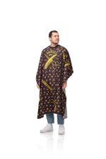 Capa de Corte de Barbeiro Black London Xl Grande