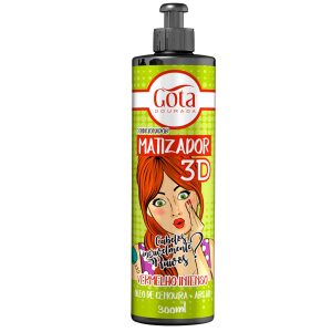 Matizador 3D Vermelho Intenso 300ml – Gota Dourada
