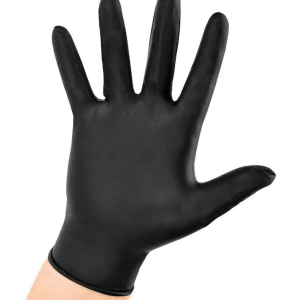 Luvas de Nitrilo Pretas 100 Unidades – Tamanho M