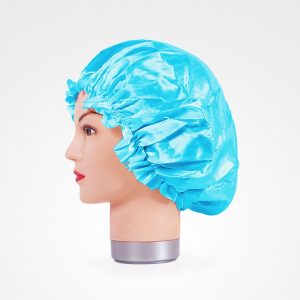 Touca de Cetim Antifrizz Fina - Azul