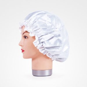 Touca de Cetim Antifrizz Fina - Branca