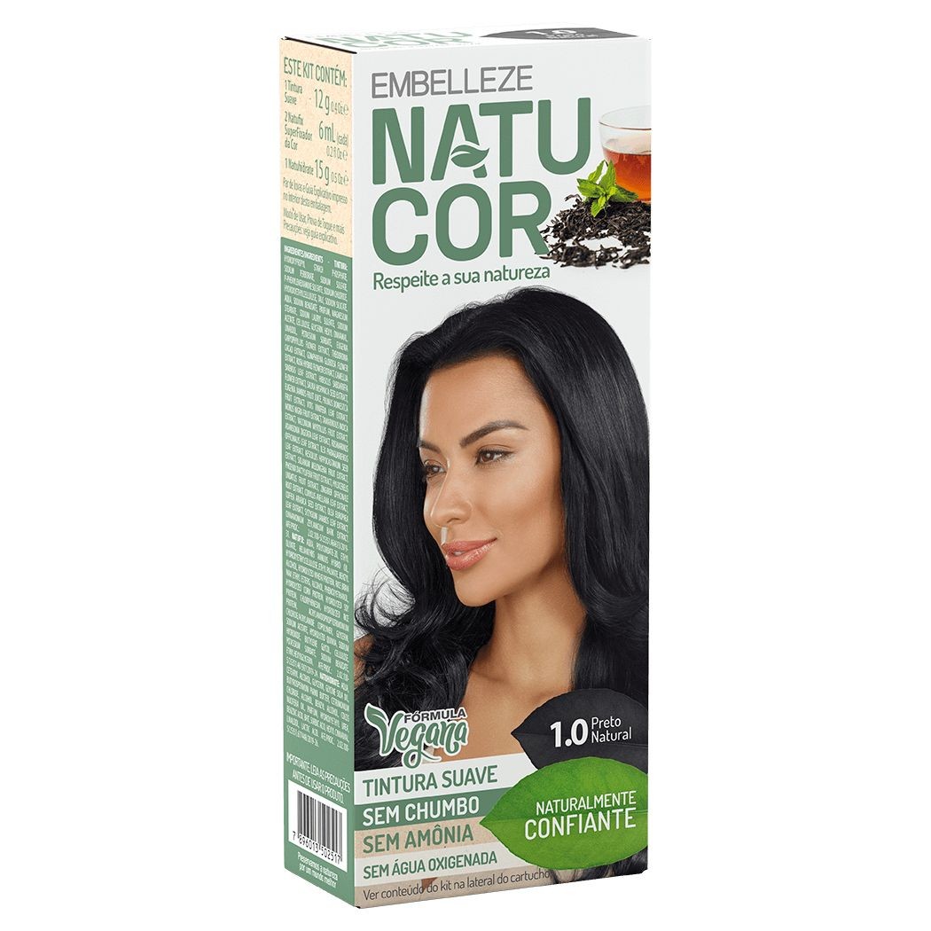 4496-Natucor-Preto-Natural-1.0-Tint-Suave-Kit-Exp Natucor Preto Natural 1.0 Tint Suave Kit Exp