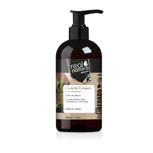 CREME DE PENTEAR CARACÓIS CRESPOS 500ML REAL NATURA