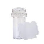 CARIMBO DE SILICONE E RASPADOR PARA NAIL ART