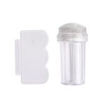 CARIMBO DE SILICONE E RASPADOR PARA NAIL ART