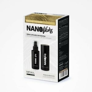 NANO FIBRAS QUERATINA MARRON + FIXADOR