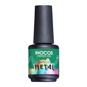 Verniz Gel Festival Verão Verde Metal 15ml - Inocos
