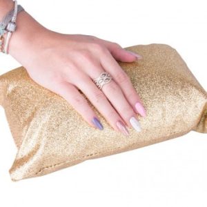 ALMOFADA DE MANICURE DOURADA
