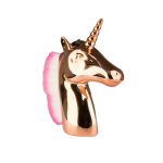 ESCOVA DE PÓ PARA AS UNHAS- UNICÓRNIO DE OURO