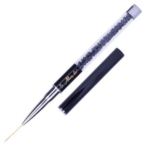 PINCEL PARA NAIL ART 19MM - Nº5 COM BRILHANTES