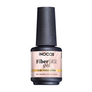 BASE FIBER GEL COVER NUDE PÉROLA LEITOSO 15ML INOCOS