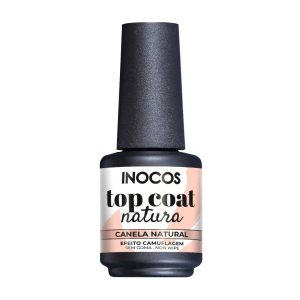 VERNIZ GEL TOP COAT INOCOS CANELA NATURAL LOVERS 15ML