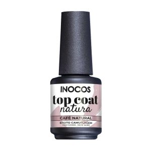 VERNIZ GEL TOP COAT INOCOS CAFÉ NATURAL LOVERS 15ML