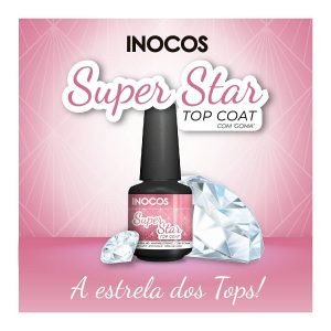 TOP COAT SUPER STAR VERNIZ GEL 15ML INOCOS