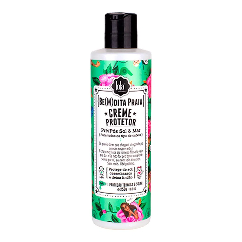 760528-Creme-Protetor-Lola-Bemdita-Praia-Pre-Pos-Sol-Mar-250g-1-1 Creme Protetor Bemdita Praia 250gr - Lola - Image 1