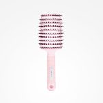 Escova Esqueleto Rosa De Pêlo De Javali E Nylon