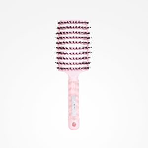 Escova Esqueleto Rosa De Pêlo De Javali E Nylon