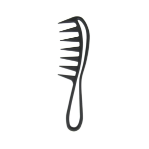 Pente Dente Largo Onda Preto 19mm – Xanitália