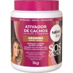 Ativador De Cachos Sos Cachos Arginina Reparação Salon Line 1kg