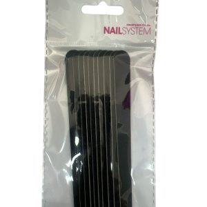 Mini Lima Cartão Preta 180/180 -10 Unidades Nailsystem