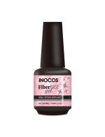 Base Fiber Gel Rosa Leitoso Cintilante 15ml Inocos - Image 2