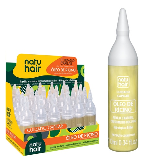 Ampola Óleo de Rícino 10ml – Natuhair (1 Unidade)