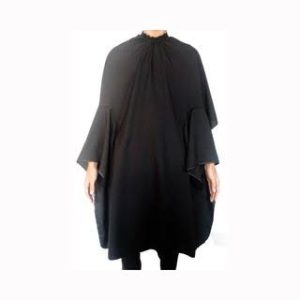 Capa De Corte Preto Poliester - 125x145cm Lovecape