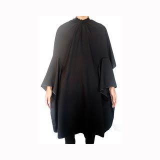 Capa De Corte Preto Poliester - 125x145cm Lovecape