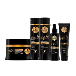 Kit Haskell Cavalo Forte Shampoo 300ML+ Condicionador 300ML+ Máscara 300GR + Finalizador 150GR + Tónico Ativador 120ML