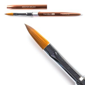 Pincel De Acrílico Nº8 Rose Gold - Excellent Pro