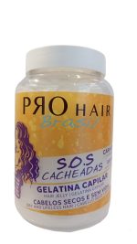 Gelatina S.O.S Cacheadas Óleos Africanos Pro Hair Brasil 1KG - Image 2
