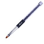 Pincel De Gel Preto E Acrílico Com Zircônia Nº6 - Image 3