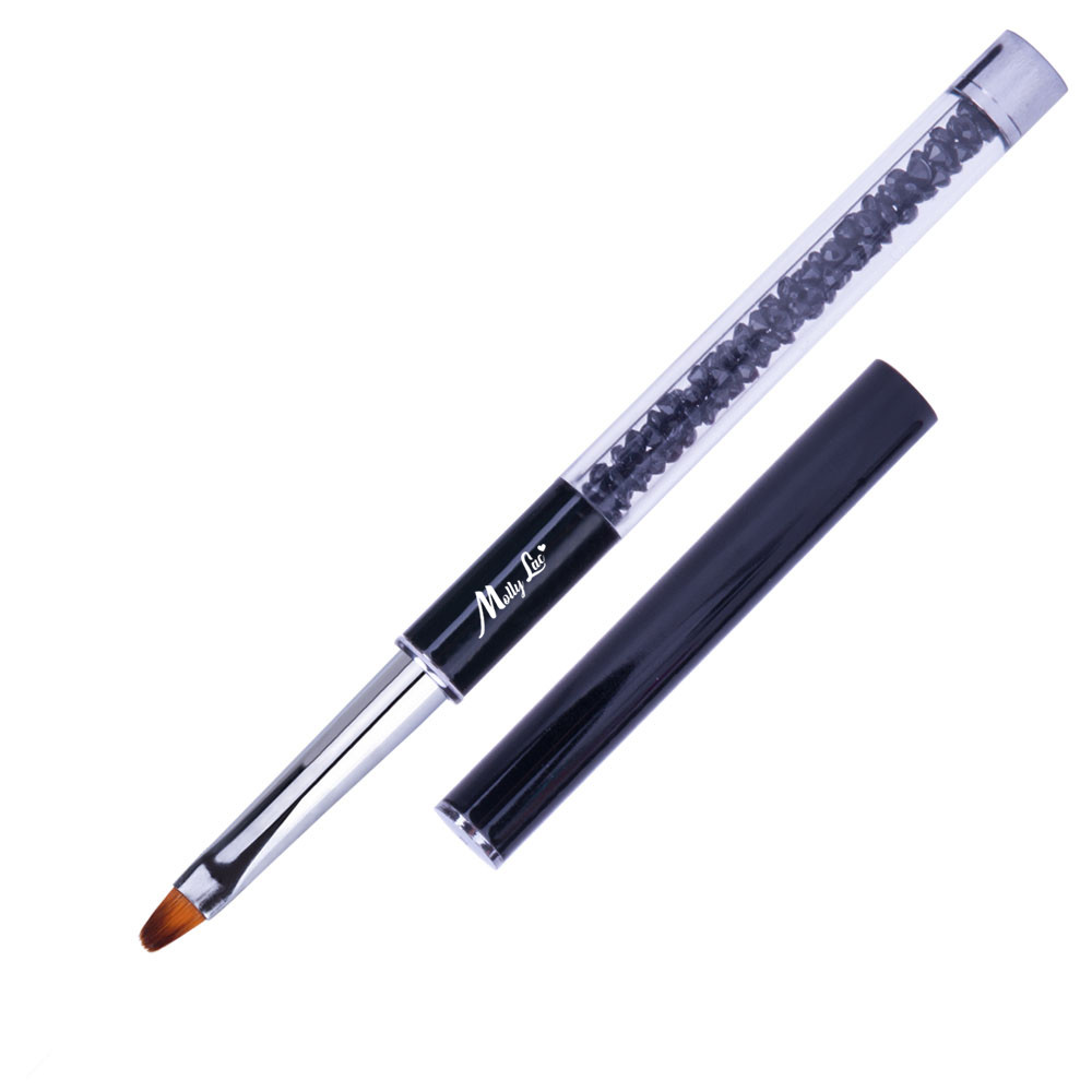 pl3211 Pincel De Gel Preto E Acrílico Com Zircônia Nº6
