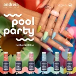 The Gel Polish Coleção Pool Party PP6 Verde Glitter Holográfico 10,5ML - Andreia - Image 5