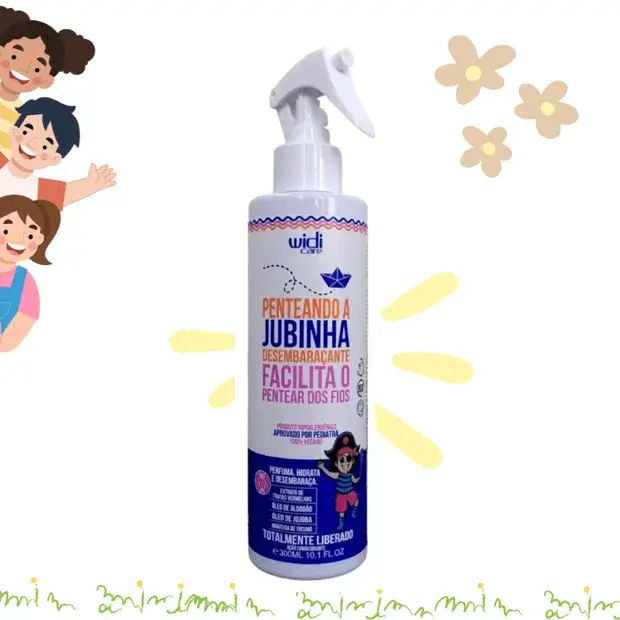 jubinha_spray Widi Care Spray Desembaraçante Penteando a Jubinha 300ML